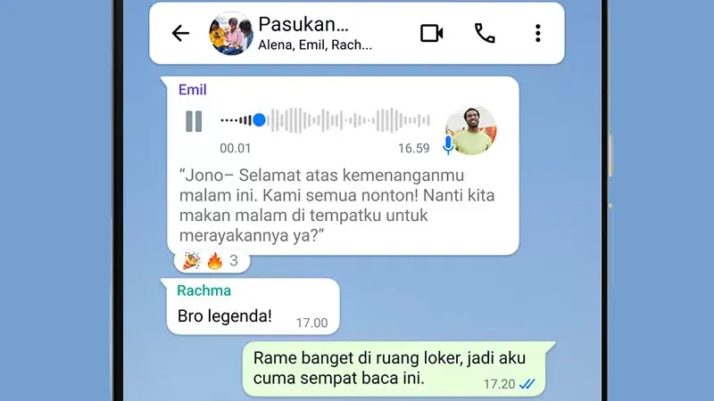 WhatsApp Tambahkan Fitur Transkrip Pesan Suara, Apa Keunggulannya?